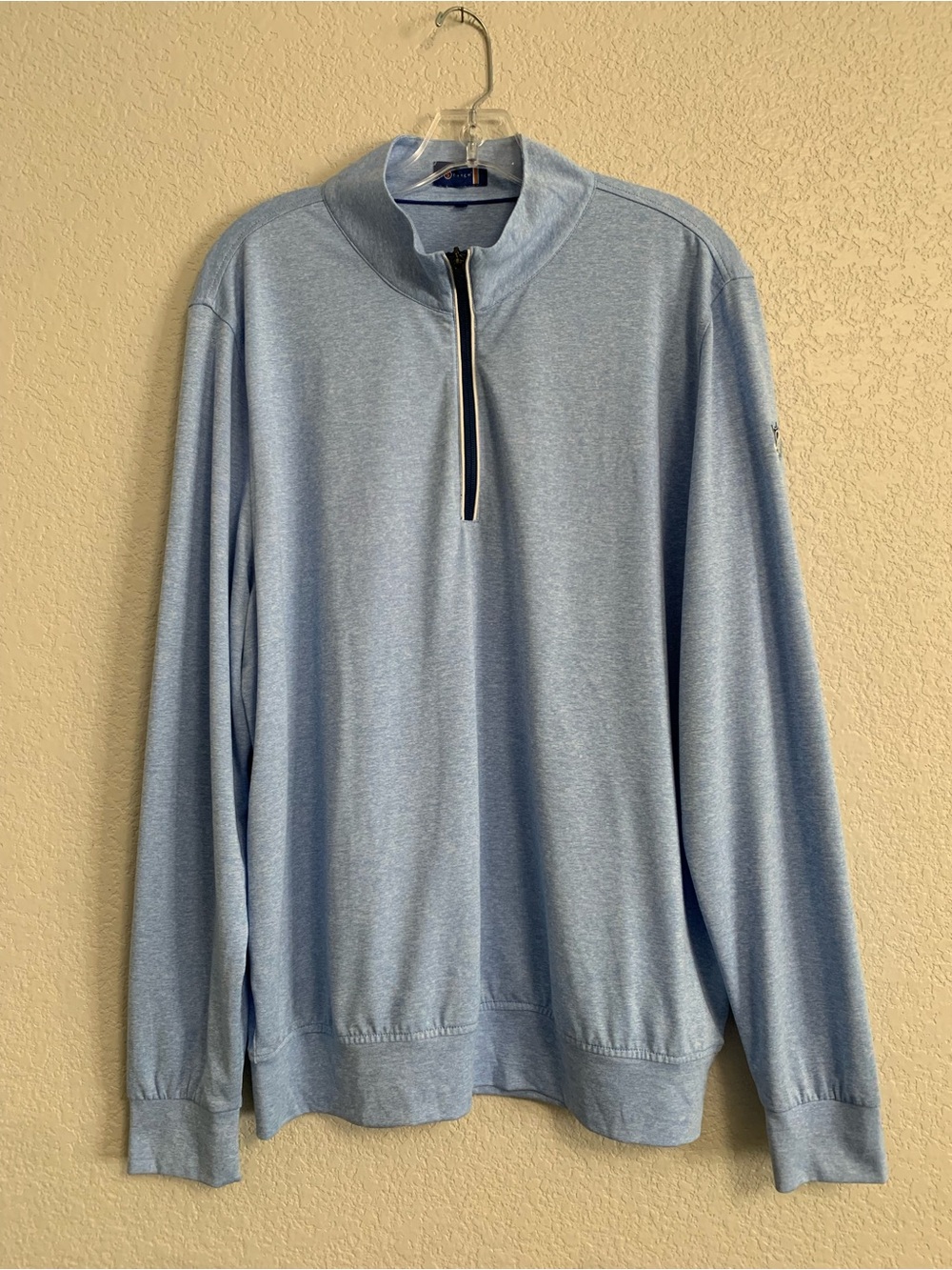 Stitch Shirt Mens L Golf 1/4 Zip Performance Long Sleeve Preppy The Quarry CC